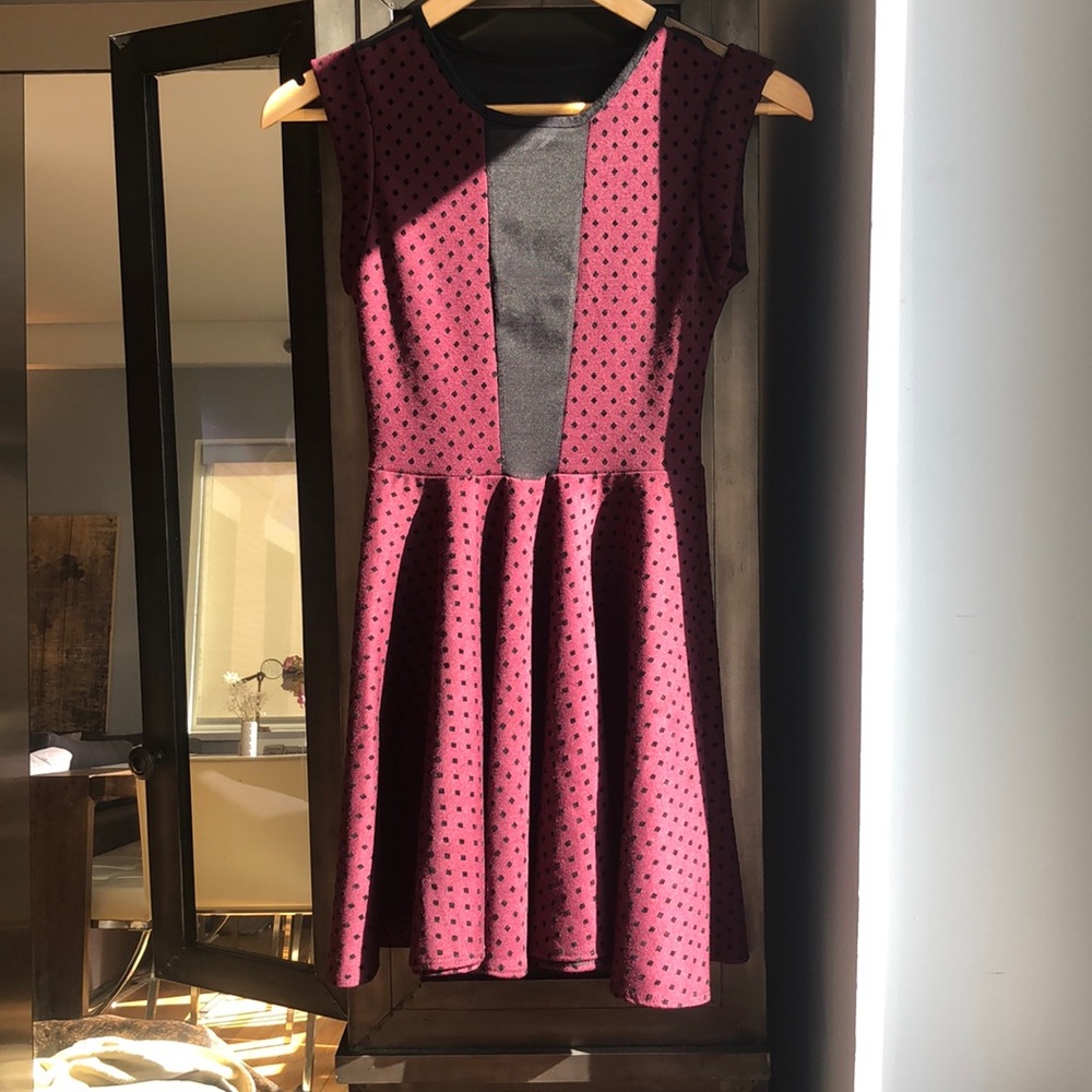 Skater dress with shear front and back